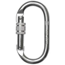 Mosquetón de rosca de acero – Apertura 19 mm – Resistencia 25 kN – Peso 170 g
