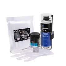 Errecom Kit Pulizia Climatizzatori, Include Evaporator Cleaner Pro Pulitore Climatizzatore+pennello Setole Dure, Cover Protettiva Wally, A/c Tabs 40 
