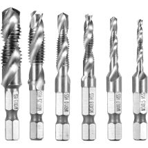 Piece Drill Hss Hexagon Shank M3-m10 Tap – Silver