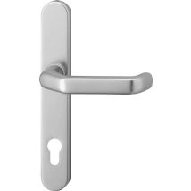 Edi Drücker-halbgarnitur Mit Langschild Kronos 1200/0235, Aluminium