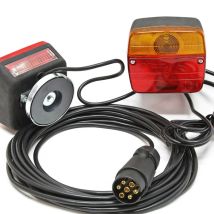 Xvx Trailer Rear Lights 7 Pin Cable 7.5m & 2 Units Turn Signal Brake Light Caravan