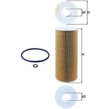 Filtro de aceite Knecht para Volkswagen, Audi y Skoda – Diámetro 65 mm – Altura 153 mm – Peso 77 g