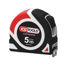 KS TOOLS – Metro a nastro bi-materiale Ultimate 5x19 mm – Acciaio bianco, Nylon antiusura – 5m