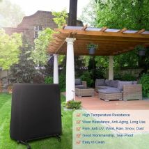 Ping Pong Table Cover, 420d Oxford Waterproof Protective Cover, Uv-resistant And Dustproof For Indoor/outdoor Use, 185x70x165 Cm