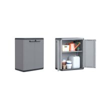 Keter Niedriger Aufbewahrungsschrank Mit 1 Verstellbarem Regal 68x39x83