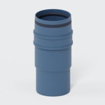 Langmuffe DN 90 – PVC – Verbindungslösung für Rohrsysteme – 90 mm