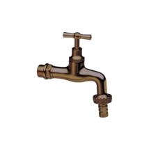 6 X Pl Rubinetto Ottone Anticato C/portagom D 1/2