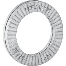 NORD-LOCK – Flache Scheiben DNL 20 – 21,4 x 30,7 x 3,4 mm – 100 Stück – Stahl, zinklamellenbeschichtet