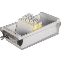 Han - Karteikasten Special Edition 13,3 X 12,3 X 25 Cm (b X H X T) Din A7 Quer 800 Karten Polystyrol Lichtgrau 1 Stützplatte