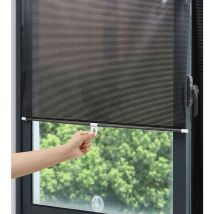 Tumalagia - Gabrielle Verdunkelungsrollos Ohne Bohren, Einziehbare Sonnenschutzrollos, Saugnapf-rollo, Verdunkelungsvorhänge, Für Auto-/bürofenster, 