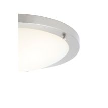 Forum - Spa Delphi Satin Nickel 310mm Large 2 X E14 Flush Ceiling Light - Spa-34050-snic
