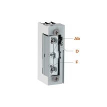 Abrepuertas eléctrico automático 67x74.8x21mm - Placa S corta 160x22x3mm - DORCAS