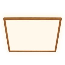 Briloner - Lampada Da Soffitto A Led Lampada Da Soffitto In Legno Soggiorno Luce Indiretta Piatta Bianco Caldo