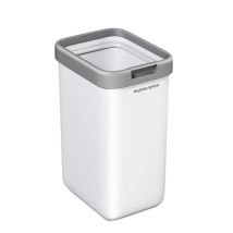 Cubo De Basura Con Soporte De Pared Abierto Blanco - Joybos