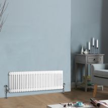 Nrg - White Traditional Cast Iron Style Radiator Central Heating Rads Horizontal 3 Column 300x1460mm