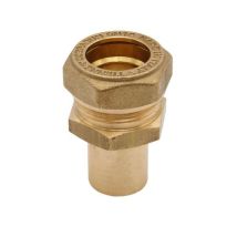 Wip - Metal-connect Schnellkupplung Für Edelstahlwellrohr Dn16 Mit Rohrstutzen 22mm Rsm22-4005