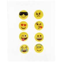 Set di 8 Marcatori per Bicchieri con Smiley – Vin Bouquet – 24g