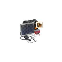 Kit solar 10W-12VCC – Panel solar 10W-12VCC – Batería 8Ah-12V – LEDs 3W-12VCC x2 – Controlador de carga USB – Iluminación eficiente