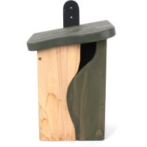 Nichoir Curve Cavity – Bois durable – Mésanges, moineaux, gobe-mouches – Mode de fixation, Matières, Hauteur