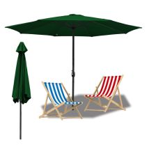 Swanew Ombrellone Da Giardino - Resistente Alle Intemperie - Ø 270 Cm - Verde, Ombrellone Da Spiaggia, Resistente Ai Raggi Uv