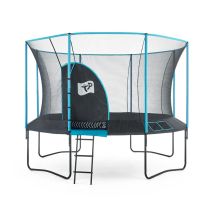 Tp Toys - Trampolin Genius 12 Inkl. Sicherheitsnetz Schwarz/blau 365x365x269 Cm