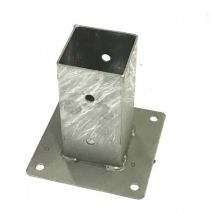 Soporte para vaso cuadrado 12x12 cm – Zincado a fuego – Accesorio para postes