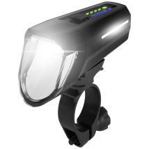 Fischer Fahrrad Fanale Anteriore Frontlicht 100 Lux Led (monocolore) A Batteria Ricaricabile Nero