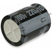 Nichicon Hochvolt-elko 220μf, 100v, Radial, Rm 7,5