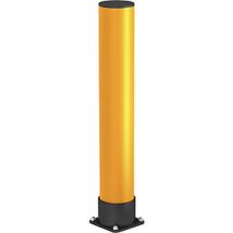 Ampere – Paletto dissuasore giallo traffico diametro 140 mm – Altezza 1100 mm – Sicurezza per aree pericolose