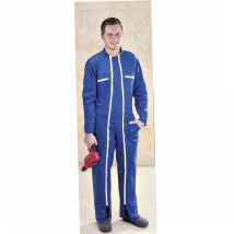 Blaue Arbeitskleidung Größe S (40/42) – 2 Reißverschlüsse – 2 Brusttaschen – Schutzanzug