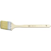 Wistoba – 380275 – Abgewinkelter Fassadenpinsel mit Holzstiel – 35 cm – Helle Borsten