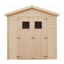 Wooden Garden Shed - Outdoor Storage With Windows – W8ft X L7ft X H7ft Timber Shiplap Shed - Garden Workshop - Outdoor Garden Shed With Impregnated 