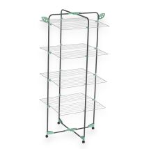 Tendedero de baño con ruedas – 68 x 125 x 68 cm – Ideal para el cuarto de baño – Peso: 3,60 kg