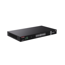 Switch IP-Com G2220P-16-250W – 18 puertos Ethernet 10/100/1000 – 16 puertos PoE 30W – Presupuesto total de energía 230W