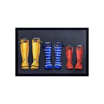 Tappeto D'Ingresso Family Boots Antracite 40x60cm