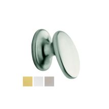 Pomolo ovale – Bouton de meuble – Finition en zamac laquée or brillant – Dimensions 20x30 mm – Filetage MA 4