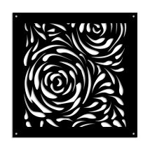 Typhoon - Pannello In Pvc Traforato - Parasole - Colore: Nero - Misura: 73x73 Cm
