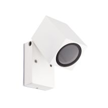 Iluzzia - Aplique De Pared Exterior Aluminio Cuadrado Onuba Plateado