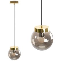 Toolight – Lampada a sospensione APP1151-1CP E27 – Altezza 150mm, Larghezza 150mm, Lunghezza cavo 900mm, Colore oro