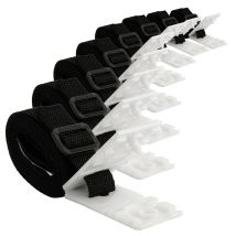 Set Di 8 Cinghie Di Fissaggio Per Mulinelli Da Piscina Con Clip Di Fissaggio - Zelsius