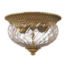 Hinkley - Deckenleuchte Designleuchte Wohnzimmerlampe 2-flammig Messing Glas Klar E27