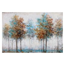 Kuateh - Abstrakt Gemälde Kuatéh 120 X 80 Cm Herbstbäume Ölgemälde
