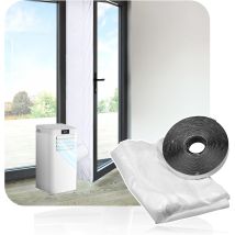 Universal Door Seal Kit For Portable Air Conditioning Ac Hose Vent Patio French Doors (4 Metres)
