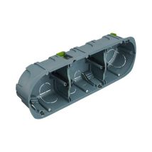 Unterputzdose 3 Stationen Multimaterial: D.67, Tiefe 40 Mm Debflex
