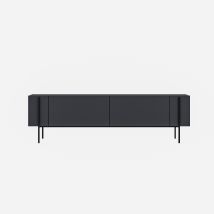 Soporte De Tv De Madera "herman" - 160 X 31 X 45 Cm - Gris Antracita