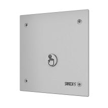 Sanela - Commande De Douche Avec Bouton Piézo, Pour 1 Type D'Eau, Alimentation Secteur, Inox Mat Sls 01pa