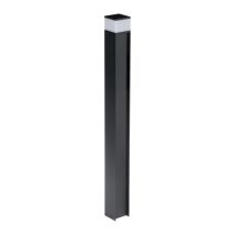 Gartenpfostenleuchte 80 Cm Quadratisch Schwarz, Austauschbare Leuchte 1xg9 11w Ip44 Dasten Kanlux