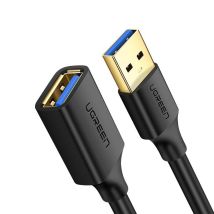Cable De Extensión Usb 3.0 Ugreen Us129 De 0,5 M (negro)