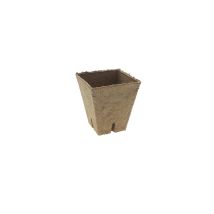 Vaso di Torba Quadrato 8x8 cm – 031570 – Sottovaso in torba compressa – 8cm x 8cm – JIFFY
