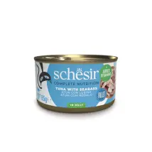 Thon Et Bar En Gelée Schesir - Aliment Humide Complet Pour Chats - 85 G